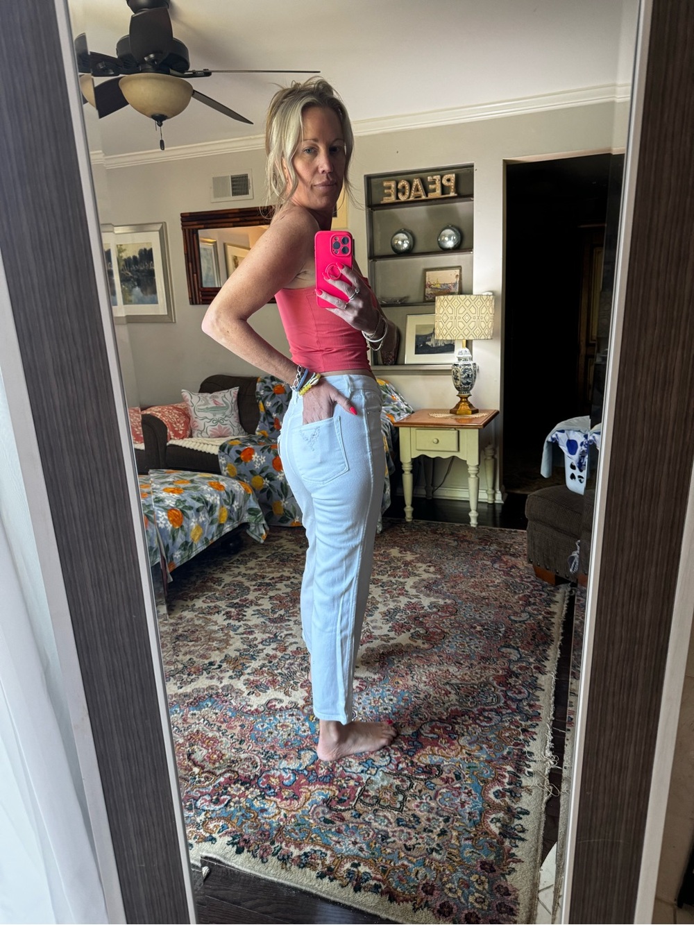 Good American White Cropped Ankle Jeans - Picture 3 of 5